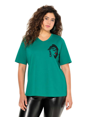 Ulla Popken Shirt in smaragd grün