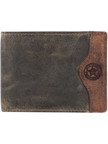 Billy the Kid Hunter Geldbörse RFID Leder 12 cm khaki-brown