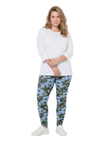 Ulla Popken Leggings in dunkel khaki