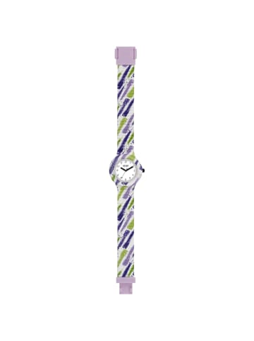 Hip Hop Analoguhr spring paint weiss