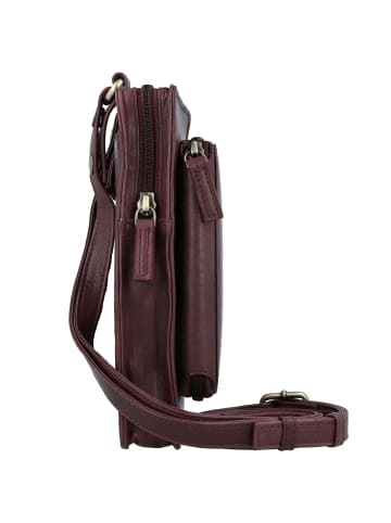 Greenland Nature Nature Soft Handytasche Geldbörse Leder 11 cm in bordeaux