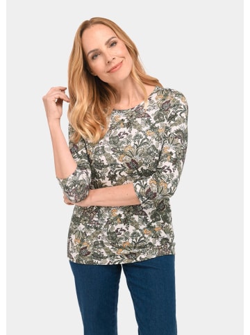 GOLDNER Druckshirt Kombinierfreundlich gemustertes Shirt in bunt / geblümt