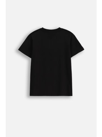 Coccodrillo T-Shirt mit kurzen Ärmeln in schwarz