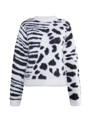 myMo Damen Strick Pullover in Weiss