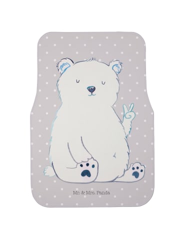 Mr. & Mrs. Panda Automatte Eisbär Faul ohne Spruch in Grau Pastell