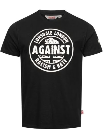 Lonsdale T-Shirt "Against Racism" in Schwarz