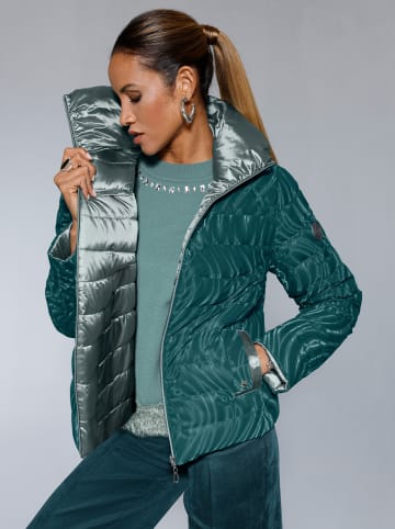 creation L Daunen-Wendejacke in petrol