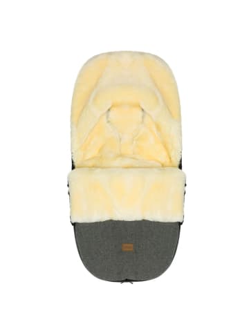 fillikid Lammwoll-Fußsack Makalu Wool für Buggy, Sport- in grau