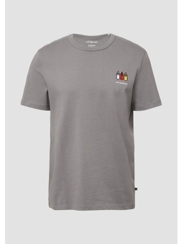 s.Oliver T-Shirt in 94D3_grau meliert