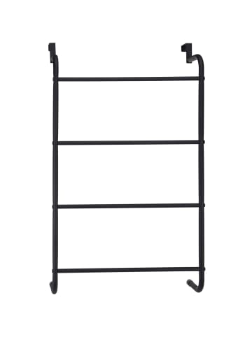 Storage Solutions Tür-Handtuchhalter aus Metall in Schwarz, (H) 73 x (L) 44 cm
