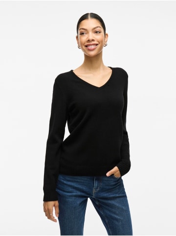 Vila Strickpullover in Black