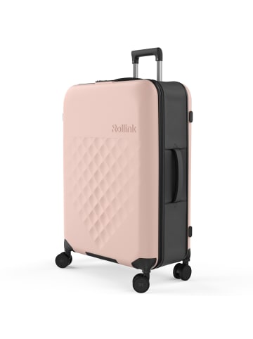 rollink Vega 360 faltbarer 4-Rollen Trolley L 76 cm in rose smoke