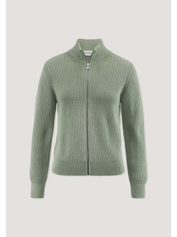 Hessnatur Strickjacke in mattgrün