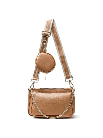 Lazarotti Milano Leather Umhängetasche Leder 23 cm in cuoio