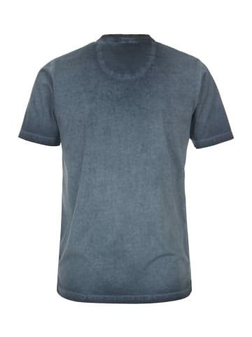 CASAMODA Knopfleisten T-Shirt für Herren in blau