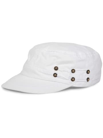 styleBREAKER Military Cap in Weiß