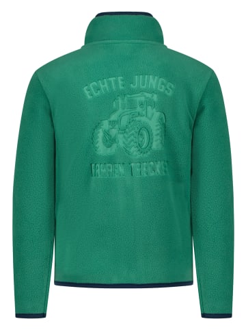 Salt and Pepper  Fleece Jacke Big Tractor in wood green