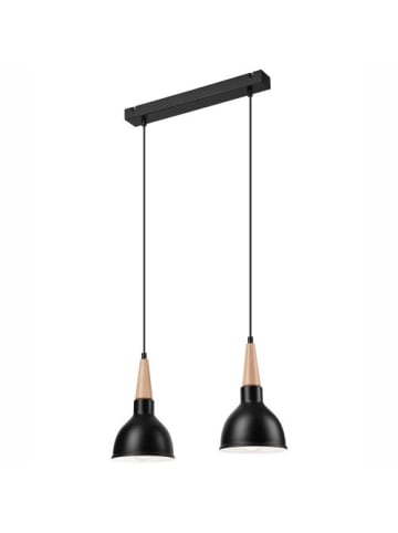 Licht-Erlebnisse Pendelleuchte (B)15 x (L)46 cm in Schwarz HolzSchwarz Holz