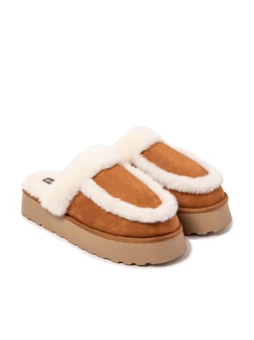 nuvola Hausschuhe "Alaska" in Kastanienbraun