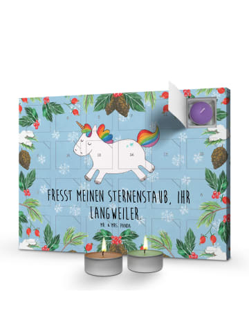 Mr. & Mrs. Panda Duftkerzen Adventskalender Einhorn Happy mit Sp... in Eisblau
