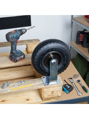 relaxdays Bockrolle in Schwarz - 3.00-4