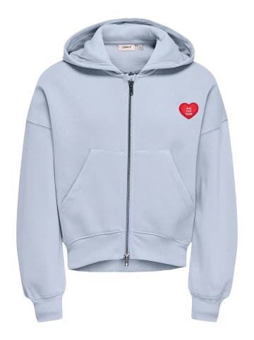 KIDS ONLY Kapuzensweatjacke KOGEVISA L/S ZIP HOOD in soft chambray