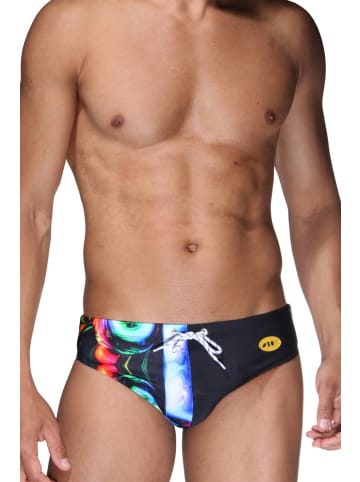 Oboy Beach Slip in schwarz/bunt