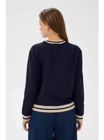 SAINT TROPEZ Sweatshirt AaseSZ Gerade Passform in Night Sky