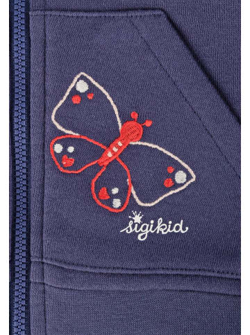 Sigikid Sweatjacke Butterfly in dunkelblau