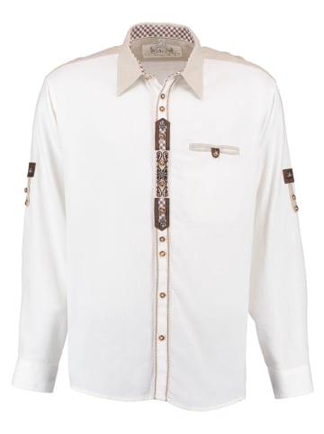 OS-Trachten Trachtenhemd Etuji in weiß