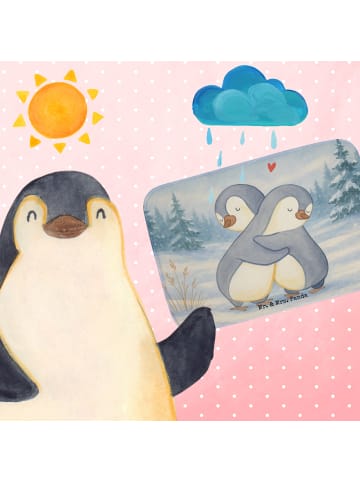 Mr. & Mrs. Panda Badteppich Pinguine Kuscheln Design ohne Spruch in Weiß