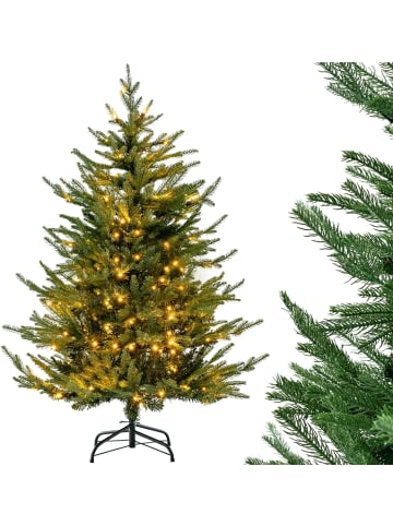COSTWAY Künstlicher Weihnachtsbaum LED in Grün