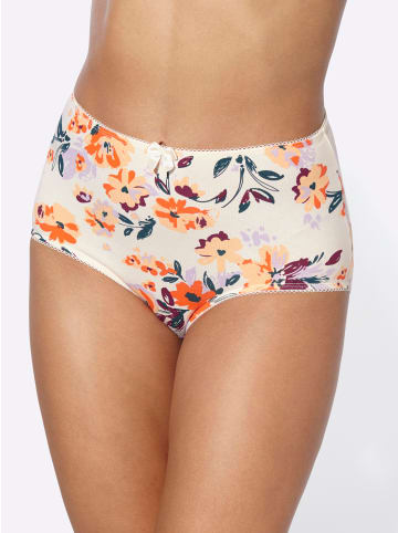 Sieh an! Taillenslip in champagner-bedruckt + orange + apricot + bordeaux