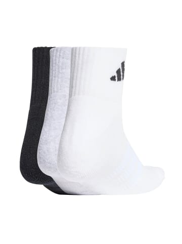 adidas Socken 3er Pack in Schwarz/Grau/Weiß