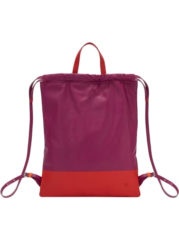 DuDu Rucksack Leder 42 cm in fuchsia