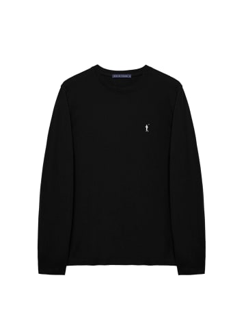 Polo Club Longsleeve in Schwarz