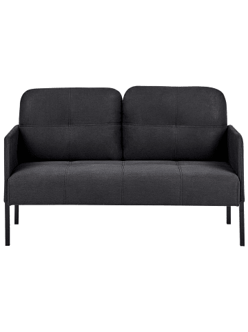 Beliani 2-Sitzer Sofa LAHTI in Grau/Schwarz - (W) 124 x (H) 70 x (L) 70 cm
