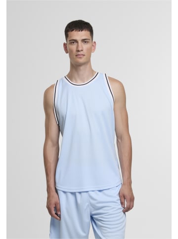 DEF DEF Herren Mesh Tanktop in light blue/white