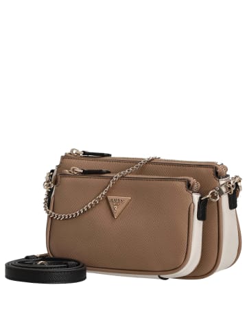 Guess Noelle II DBL Pouch - Umhängetasche 24 cm (garnet) in tan multi