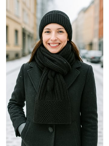 collezione alessandro Winterschal " Warm " in schwarz