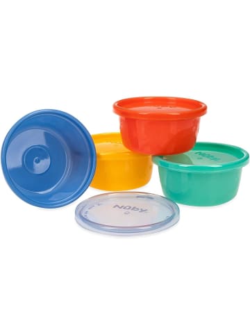 Nuby Picknick Schälchen mit Deckel 240 ml Schale Schüsseln 4-er Pack