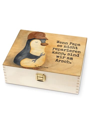 Mr. & Mrs. Panda Teebeutel Aufbewahrung Wenn Papa es nicht repar... in Weiß