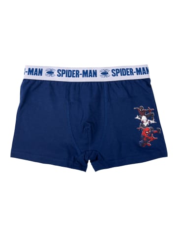 Spiderman 2er Pack Marvel Spider-Man Boxershorts Unterwäsche Unterhose in blau/grau