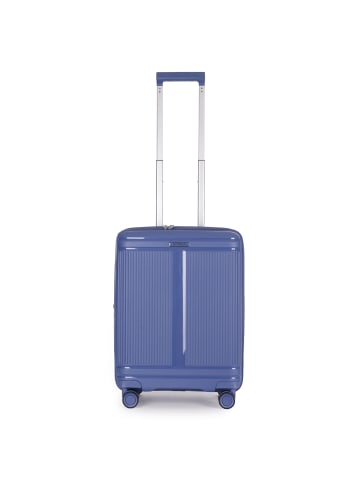 Stratic Straw T 4 Rollen Kabinentrolley S 54 cm mit Dehnfalte in navy