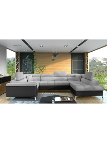 MF Design Tiya Recamiere Rechts in Grau -  (L) 342 x (B) 342 x (H) 88 cm