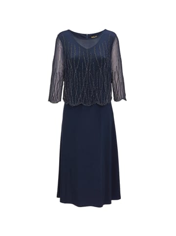 GOLDNER Perlenkleid mit Glanzeffekt in mitternachtsblau