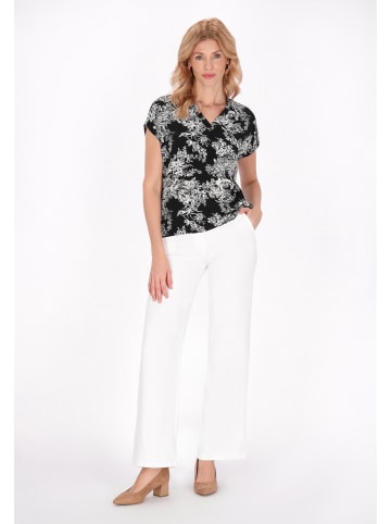 Usha Women Blouse in black white