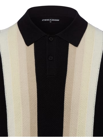 PEGADOR Hemd Tellero in schwarz beige