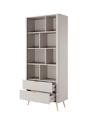 Feldmann-Wohnen Regal Lante beige 88 / 38 / 194cm