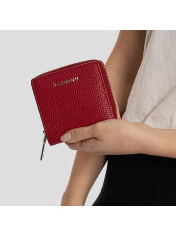 Lazarotti Bologna Leather Geldbörse Leder 10 cm in red
